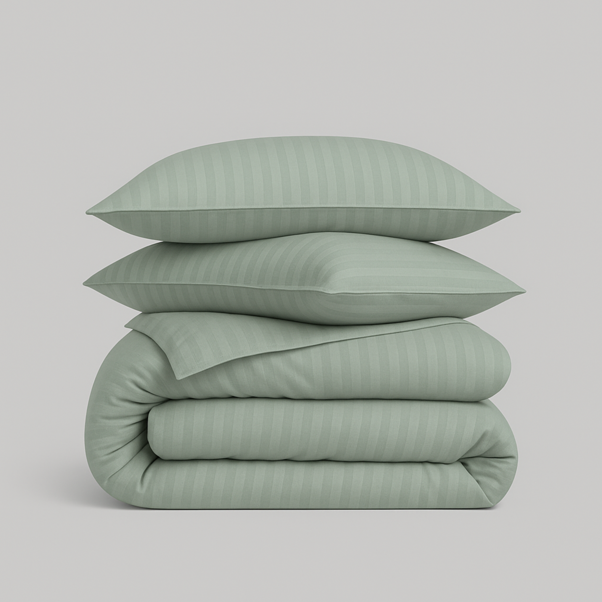 Damask Stripe Duvet Cover Set