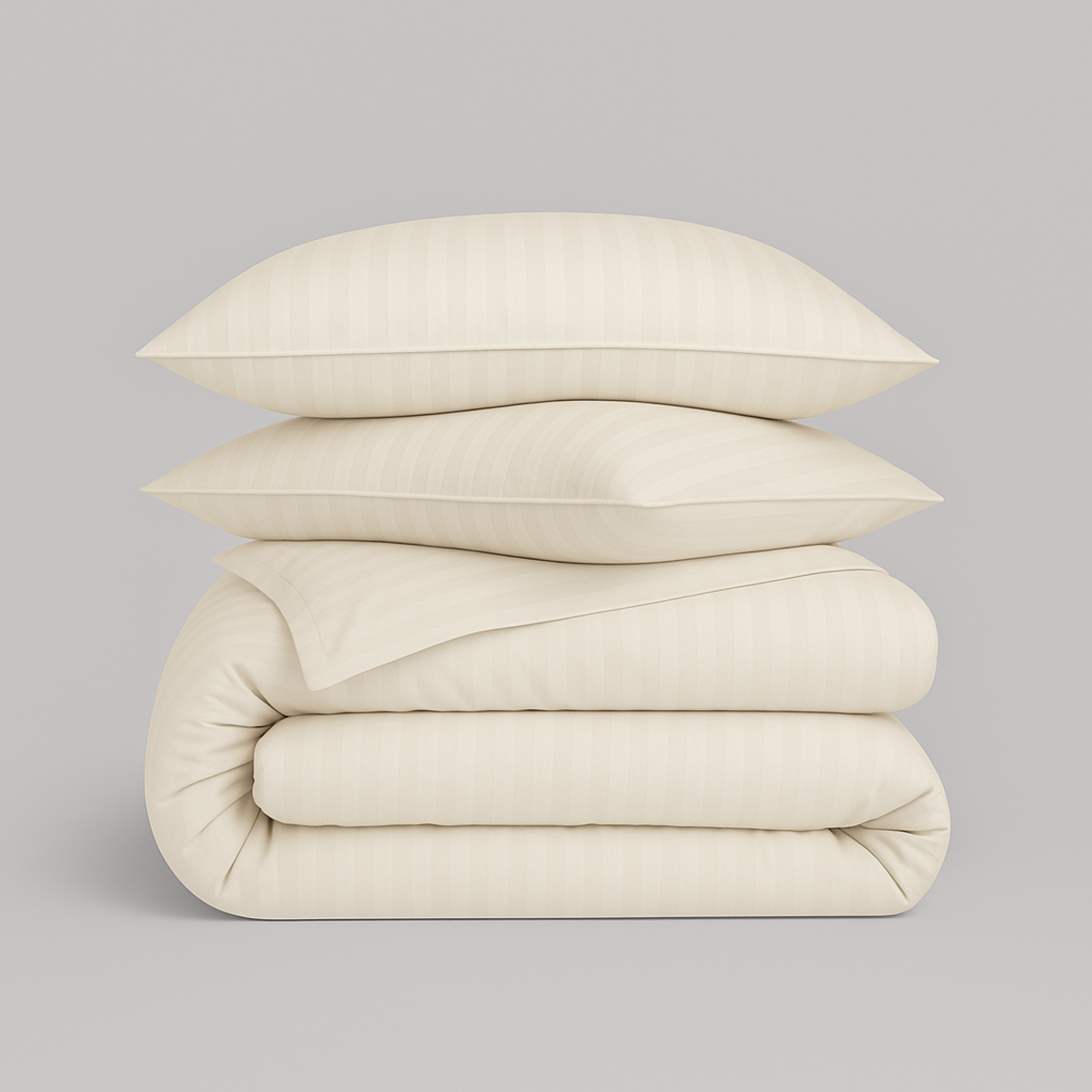 Damask Stripe Duvet Cover Set