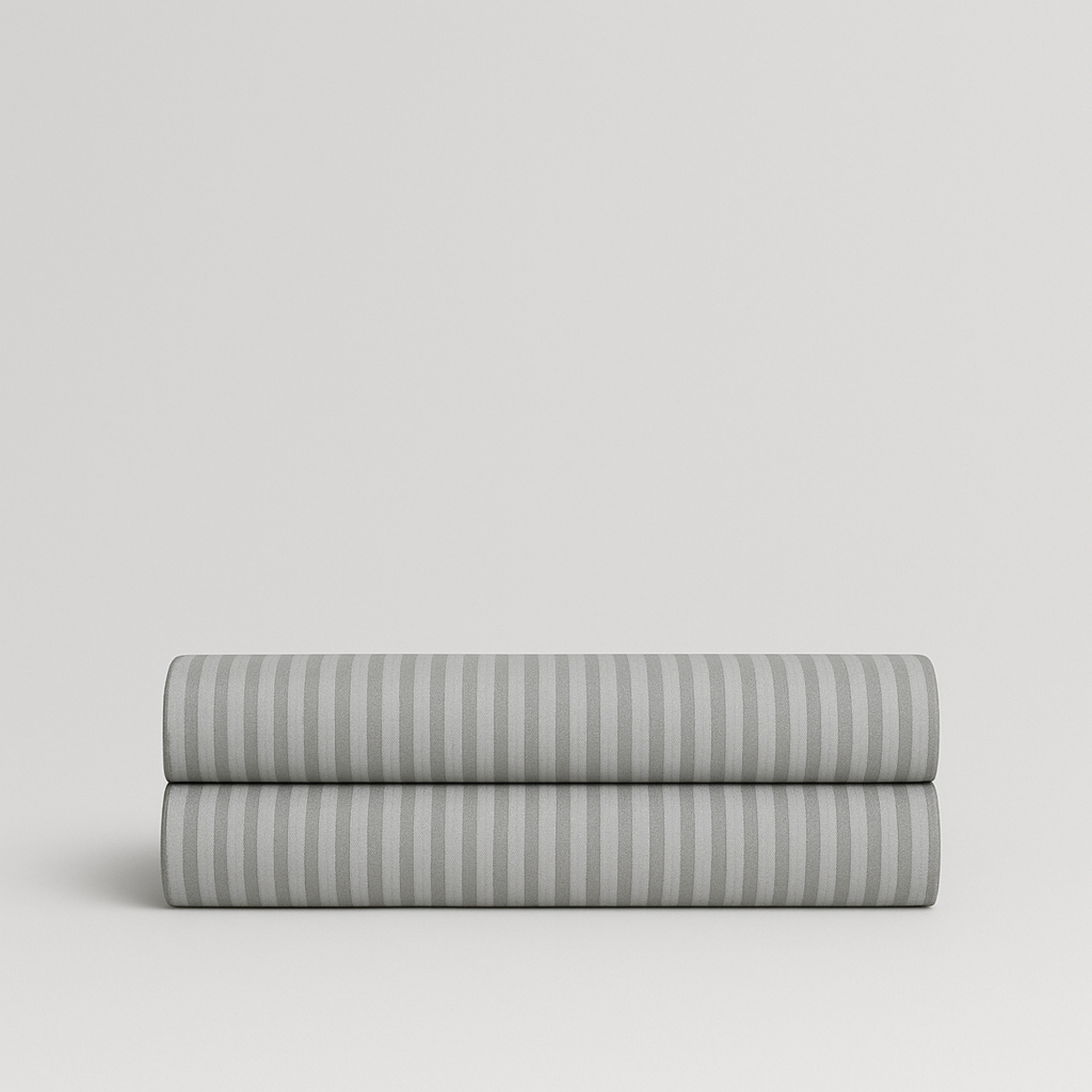 Damask Stripe Fitted Sheet (Grey)