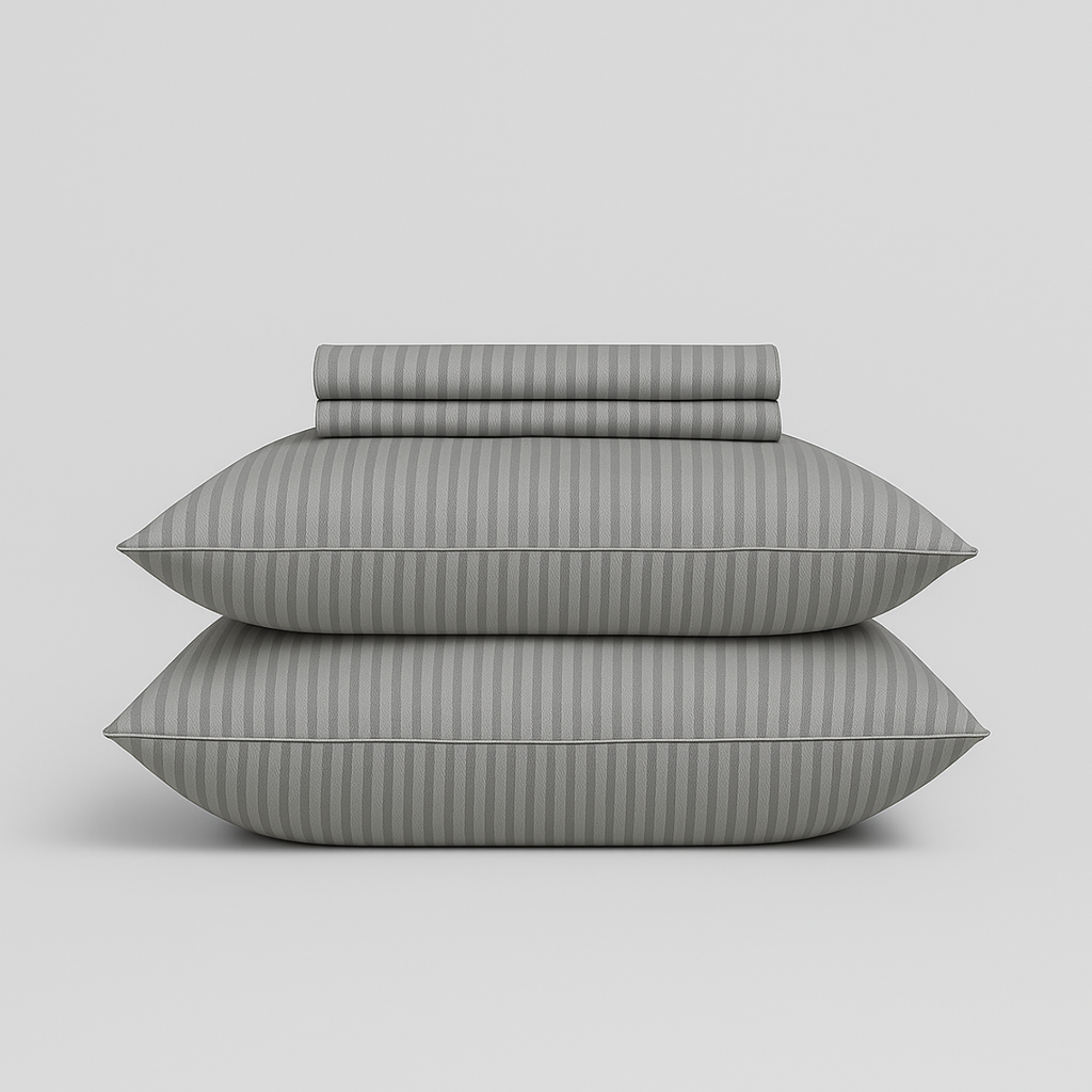 Damask Stripe Sheet Set (Grey)