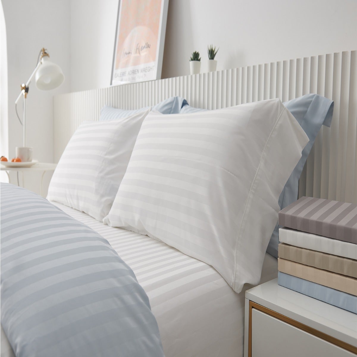 Maholi - Bamboo Stripe Duvet Cover Set