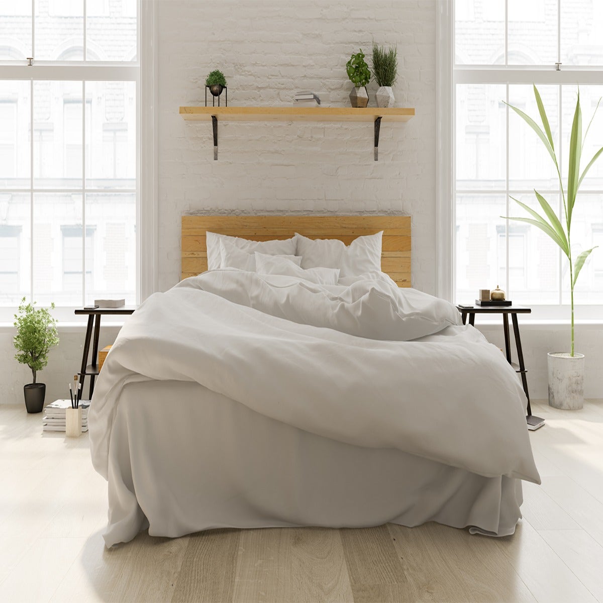 100% Organic Cotton Percale Duvet Cover Set