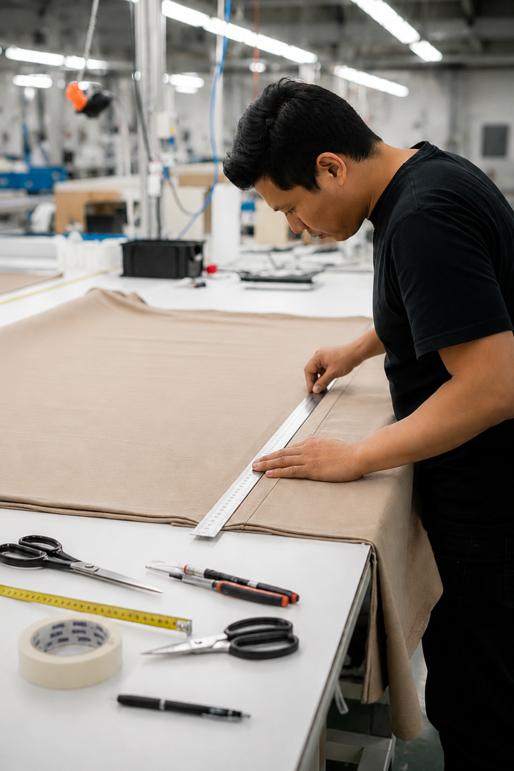 Royal Elite Duvets, Pillows and Sheets production floor at Maholi's East York facility in Toronto.