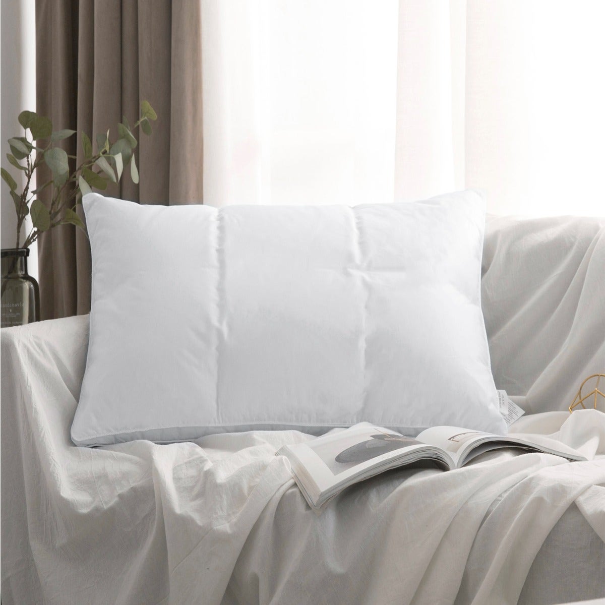 Royal Elite - White Down Chamber Lock Pillow