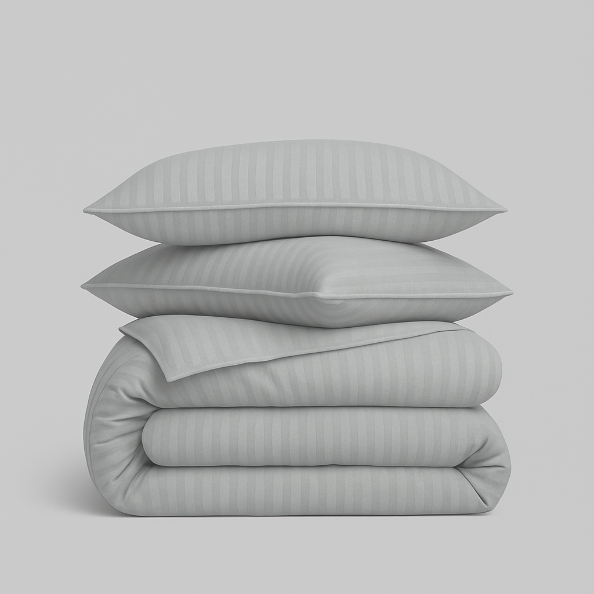 Damask Stripe Duvet Cover Set