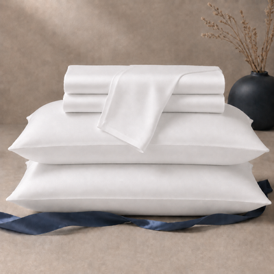 Cooling Bamboo Viscose Sheets Set-Made in Canada-White