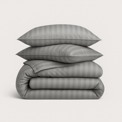 Bamboo Stripe Duvet Cover Set