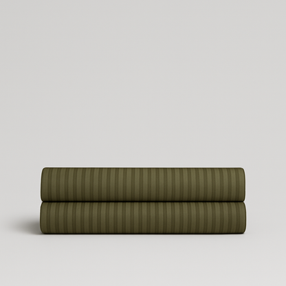 Damask Stripe Fitted Sheet