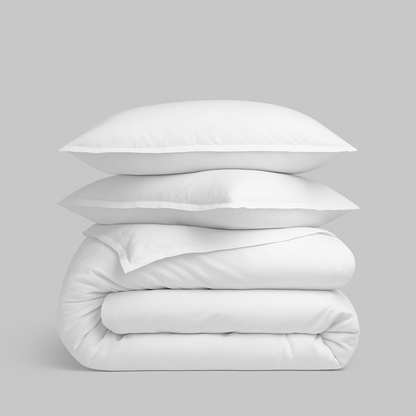 100% Organic Cotton Percale Duvet Cover Set
