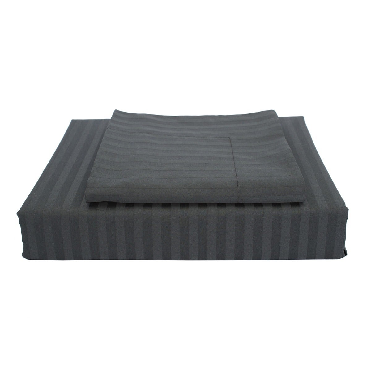 Maholi - Damask Stripe Fitted Sheet - Black