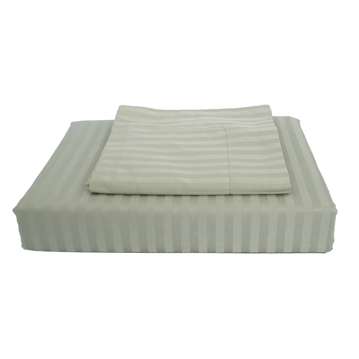 Maholi - Damask Stripe Sheet Set - Chocolate