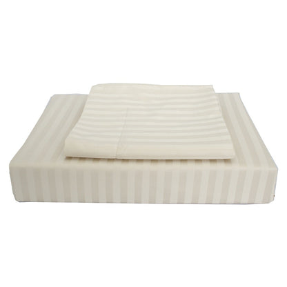 Maholi - Damask Stripe Sheet Set - Chocolate