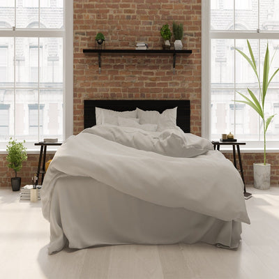 100% Organic Cotton Sateen Duvet Cover Set