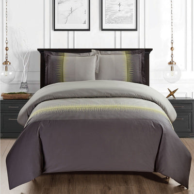Northern Lights Embroidered Duvet Cover Set