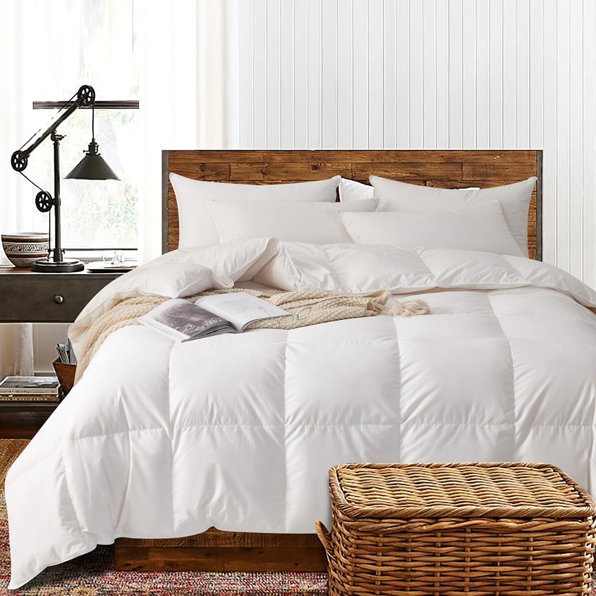 Royal Elite Canadian Duck Summer Weight Down Duvet Insert Size Twin